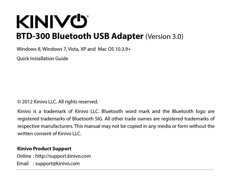 Kinivo BTD-300 User manual