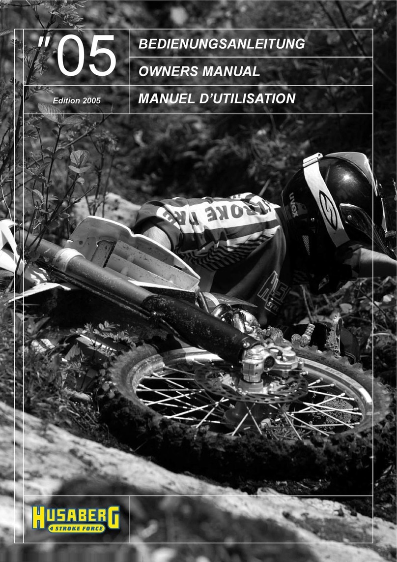 HUSABERG "05 owner's manual