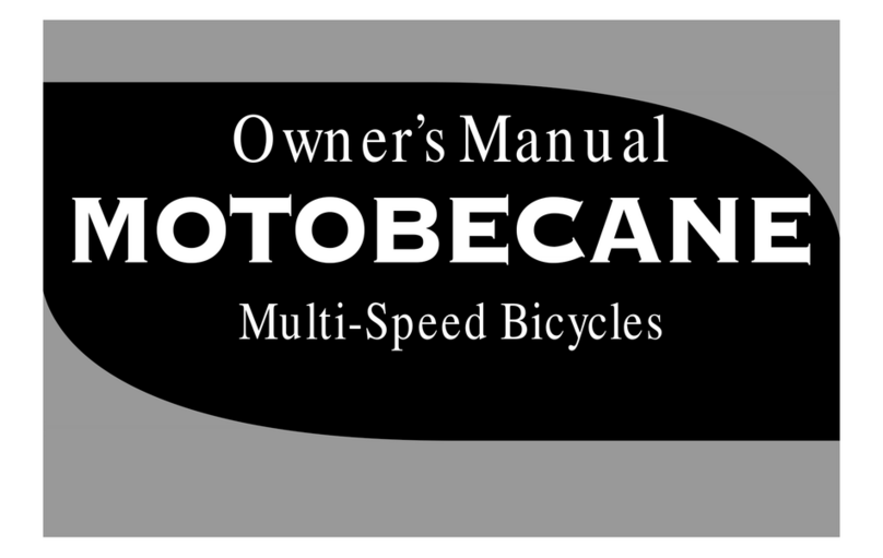 Motobecane Multi-Speed Bicycles owner's manual