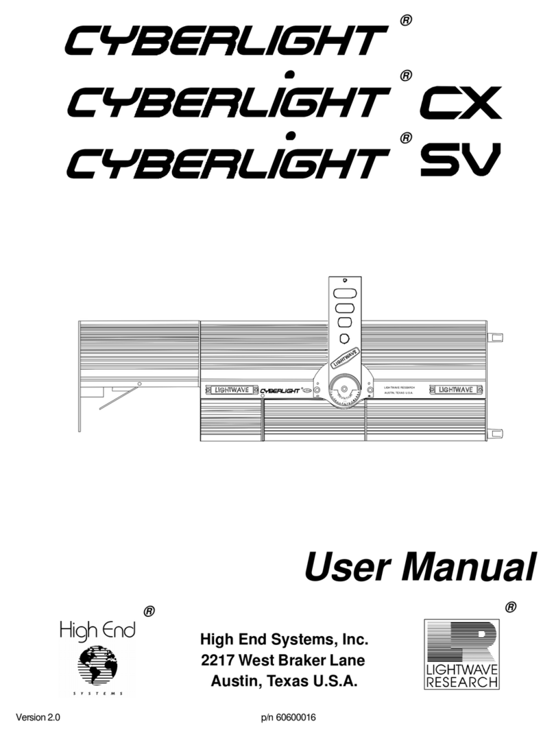 High End Systems Cyberlight User manual