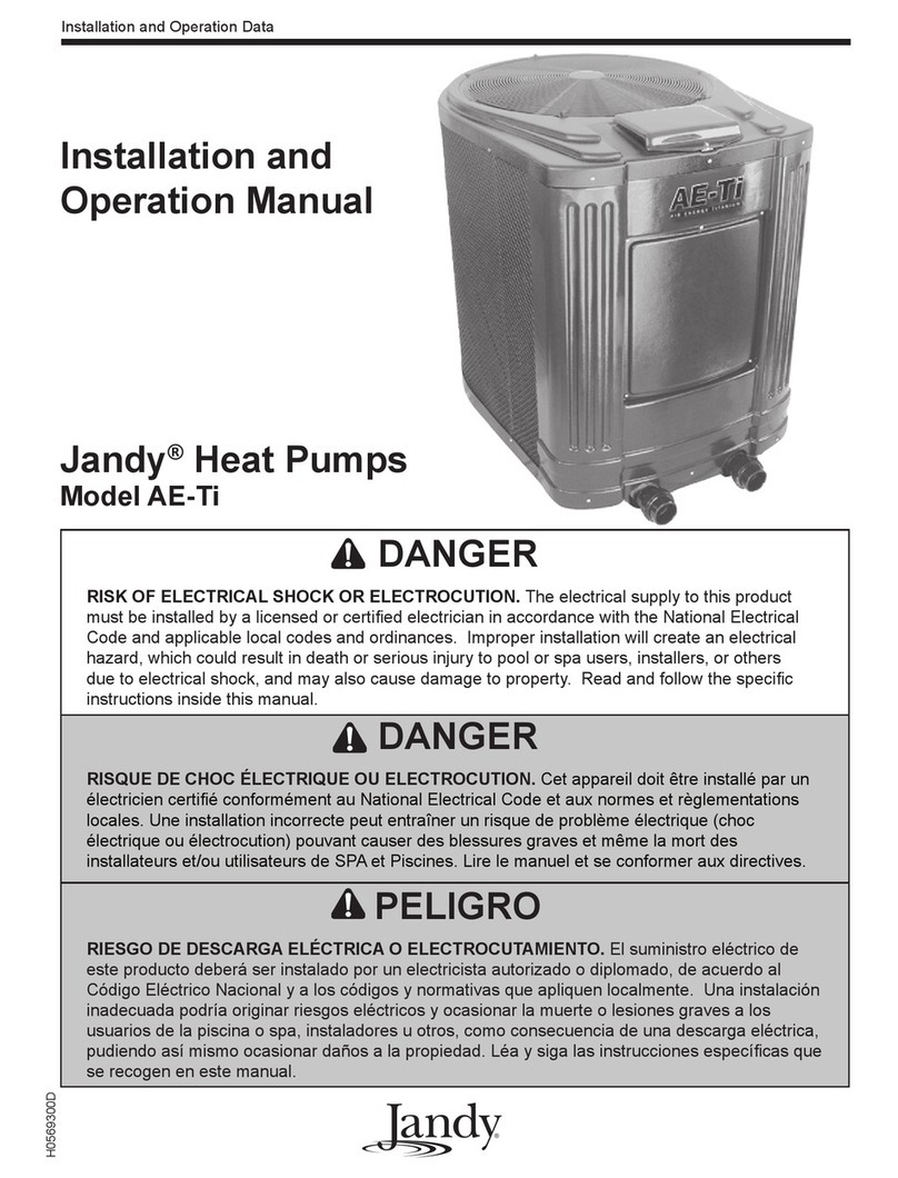 Jandy AE-Ti Installation and operation manual