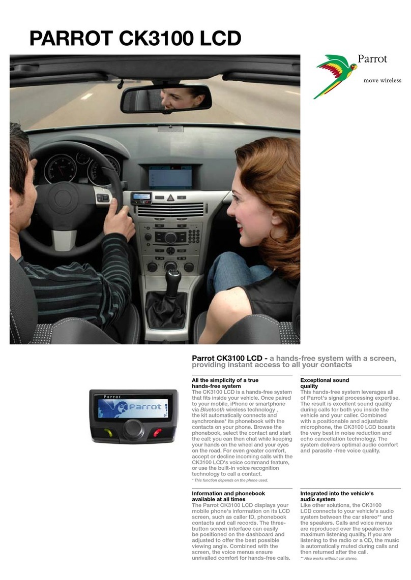 Parrot CK3100 LCD User manual