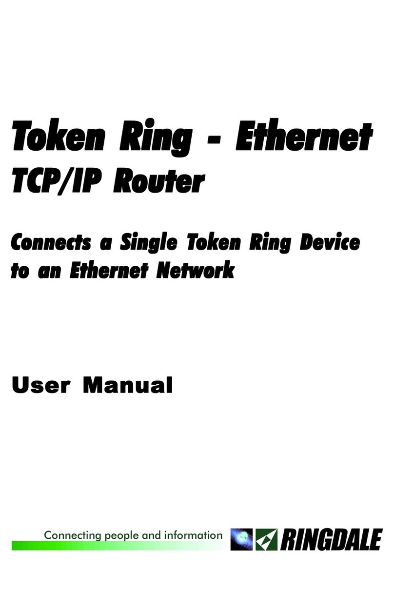 Ringdale Token Ring - Ethernet TCP/IP Router User manual