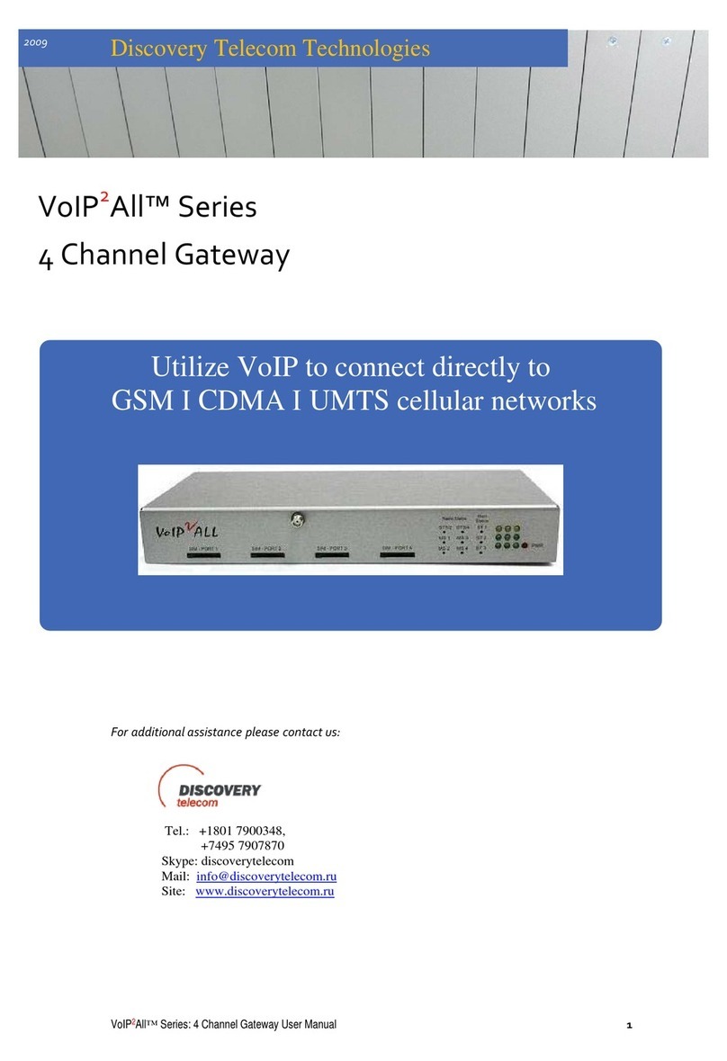 Discovery Telecom VoIP2 All Series user manual