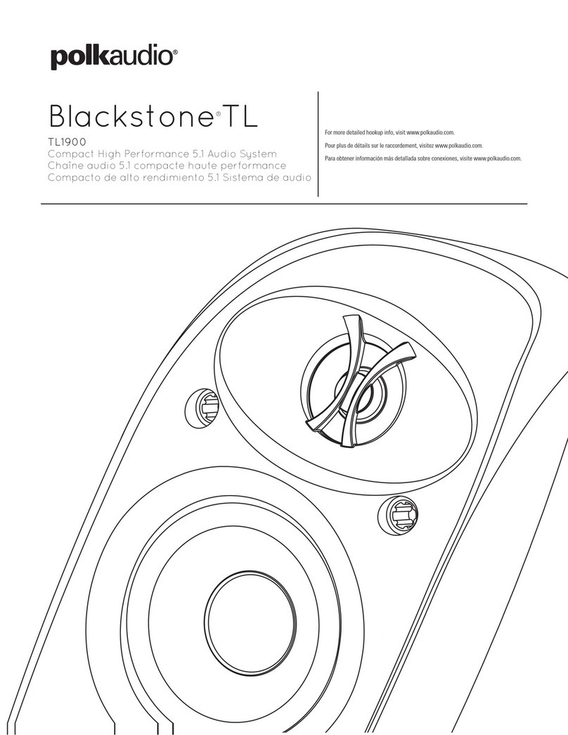 Polk Audio Blackstone TL1900 user manual