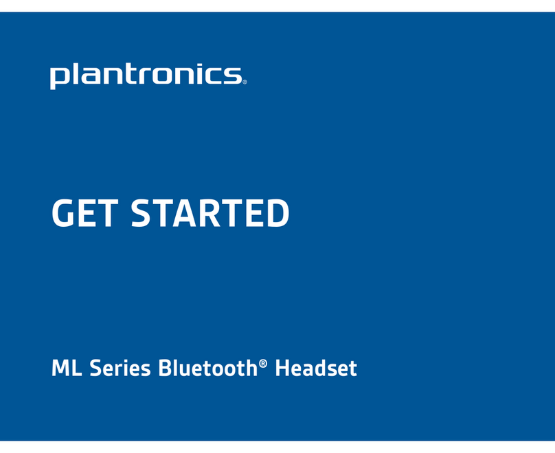 Plantronics ML Series User manual Plantronics ML Series User manual