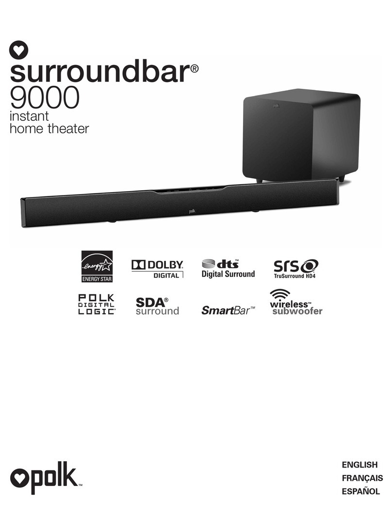 Polk Audio Surroundbar 9000 owner's manual