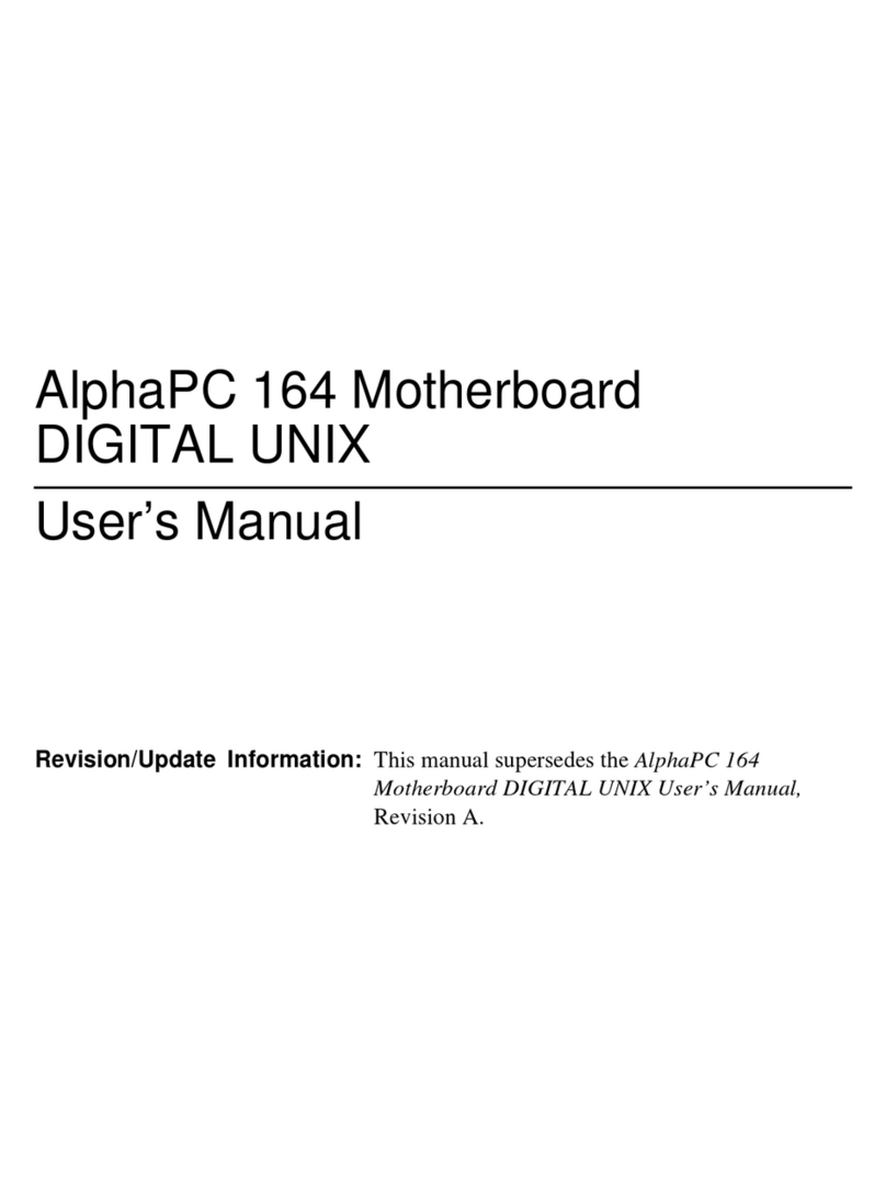 DEC AlphaPC 164 User manual