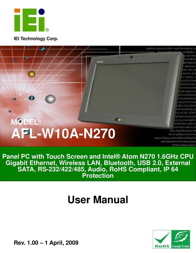 IEI Technology AFL-W10A-N270 User manual IEI Technology AFL-W10A-N270 User manual