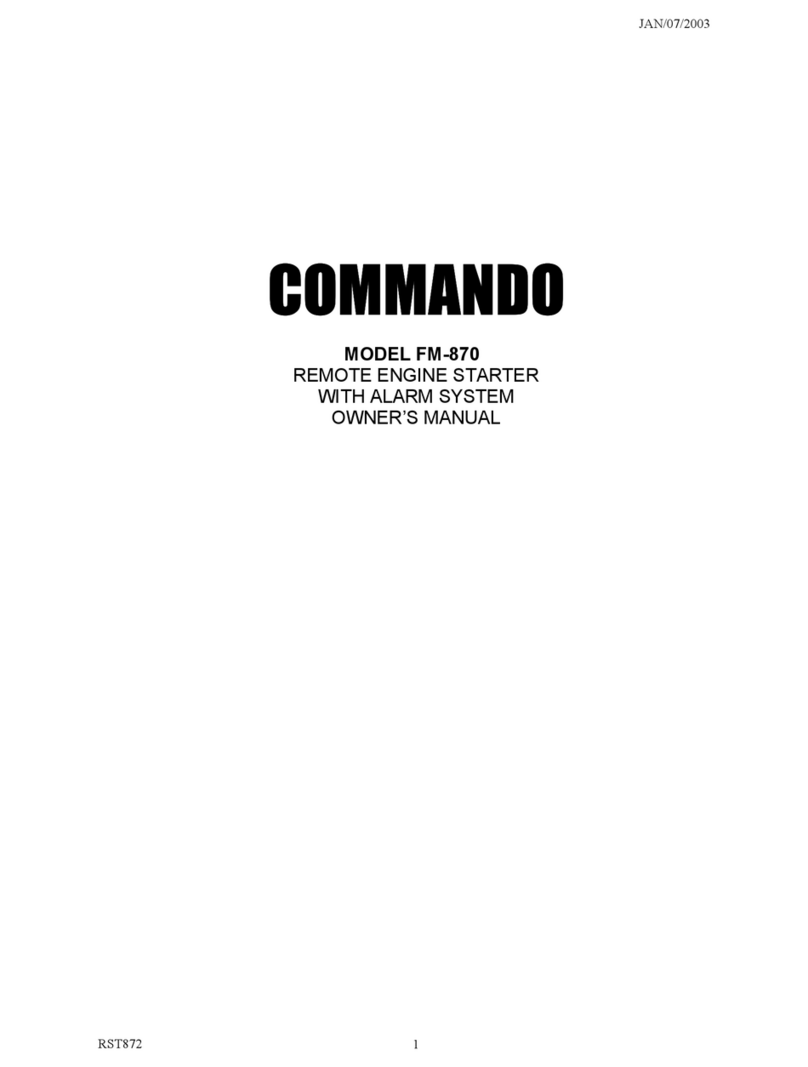 Commando FM-870 owner's manual