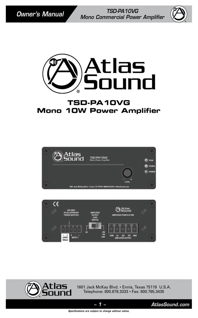Atlas TSD-PA10VG User manual