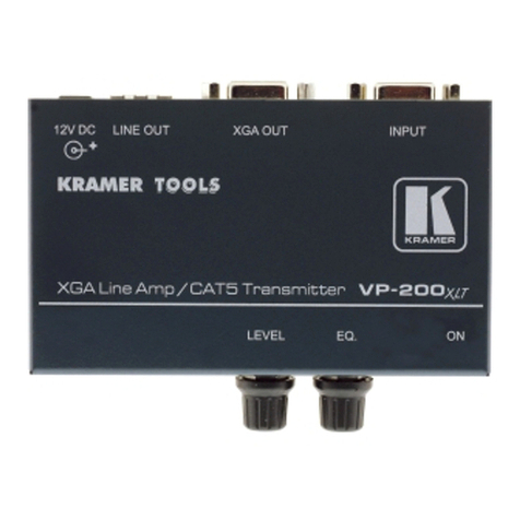 Kramer VP-200XLT User manual