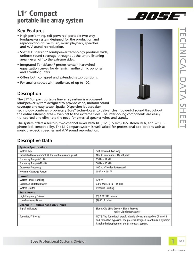 Bose L1 Model II Instruction Manual
