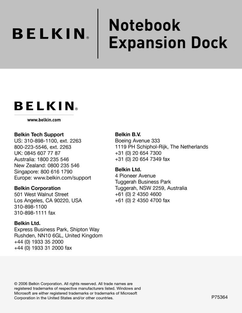 Belkin Notebook Expansion Dock user manual