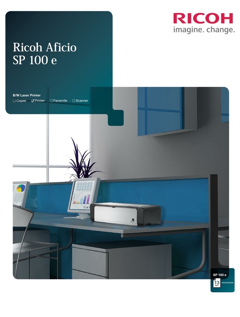 Ricoh SP 100 e User manual