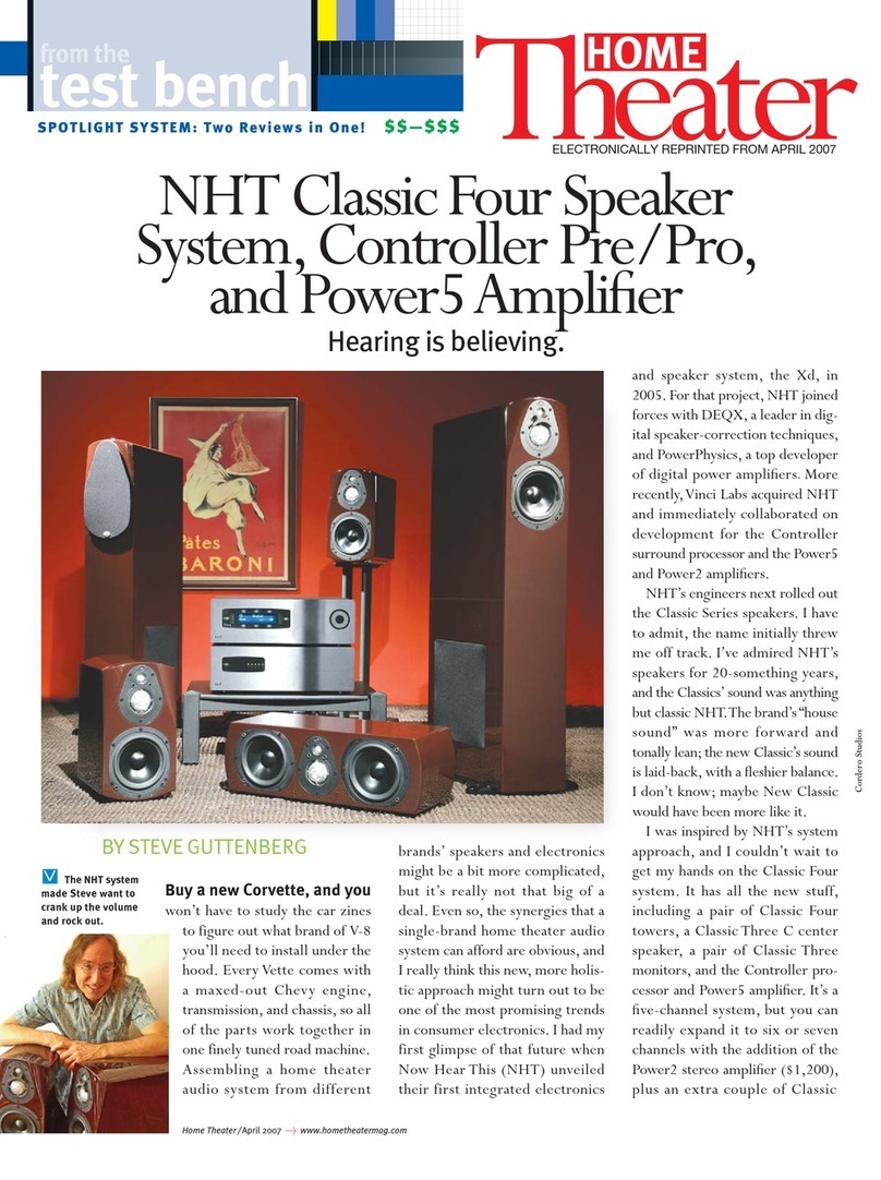 NHT Pre/Pro user guide