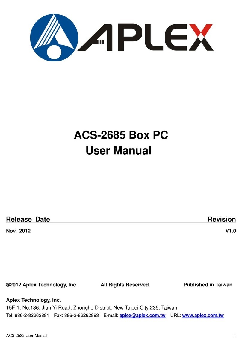 Aplex ACS-2685 User manual Aplex ACS-2685 User manual