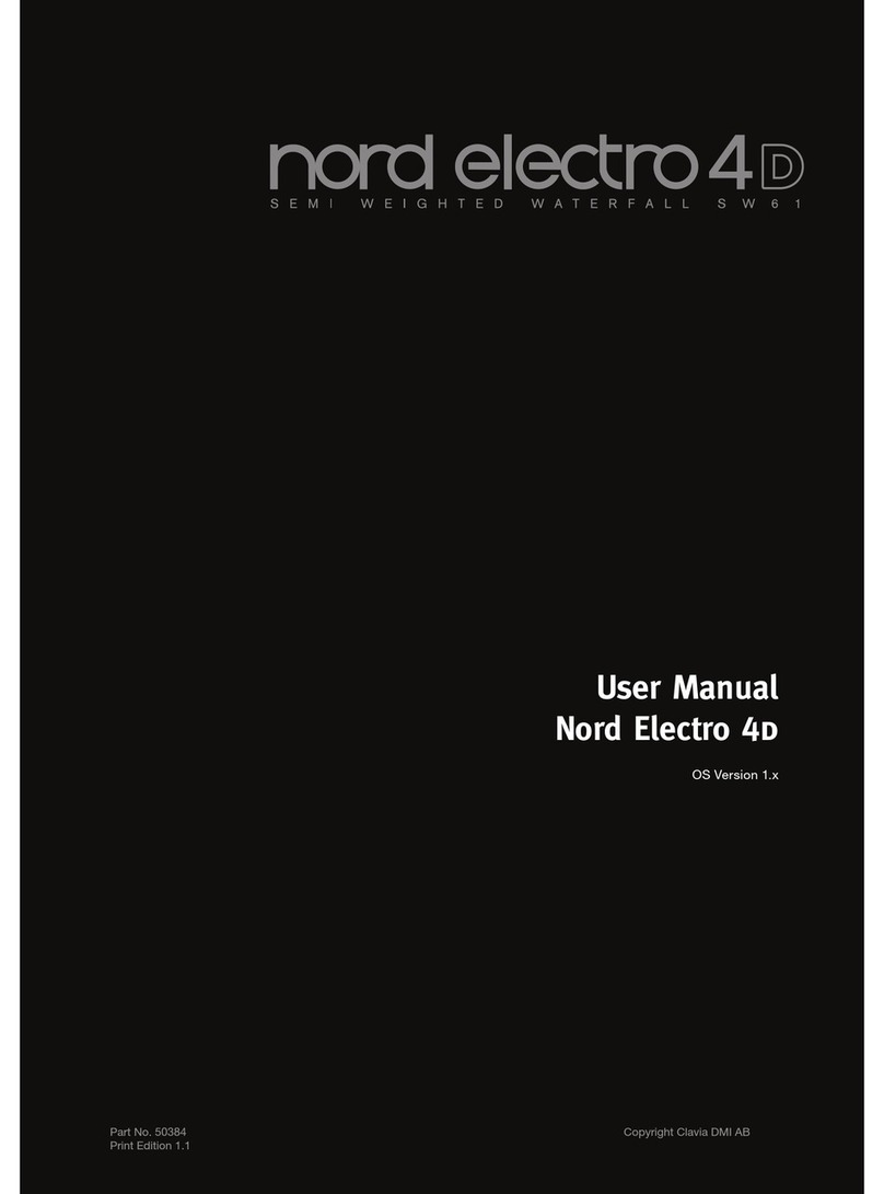 Clavia Nord Electro 4D user manual