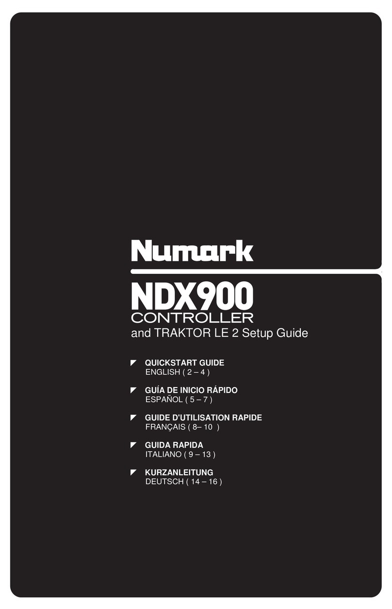 Numark NDX900 User manual