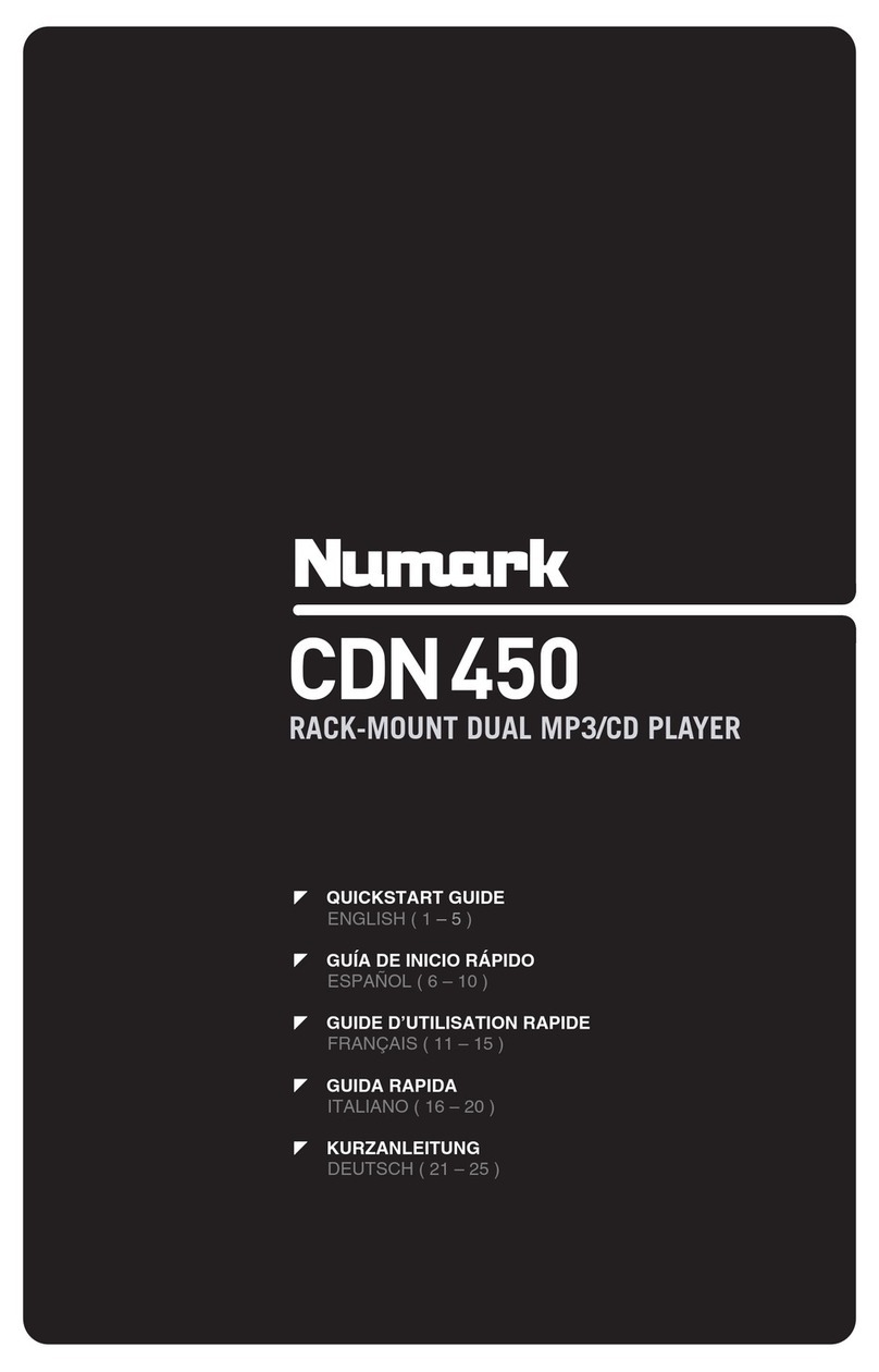 Numark CDN450 User manual