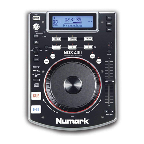 Numark NDX 400 quick start guide