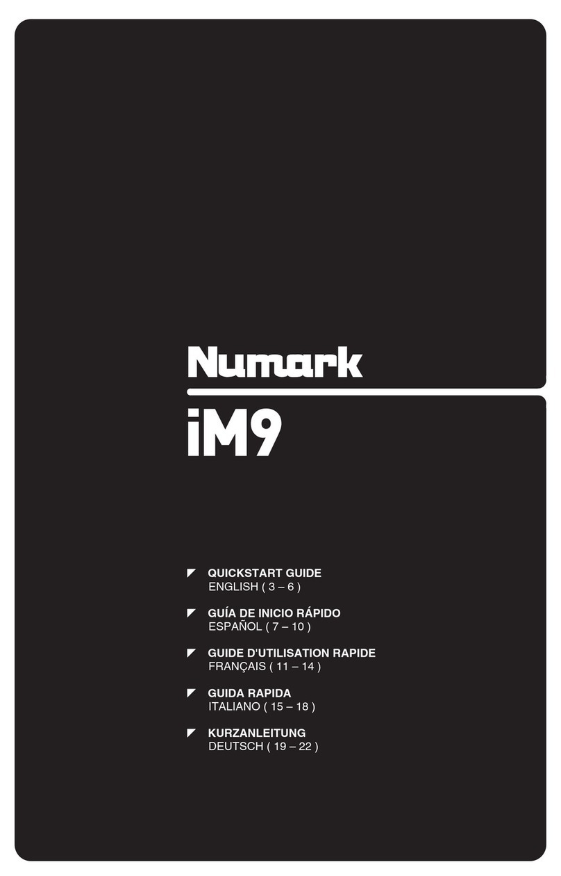 Numark iM9 quick start guide