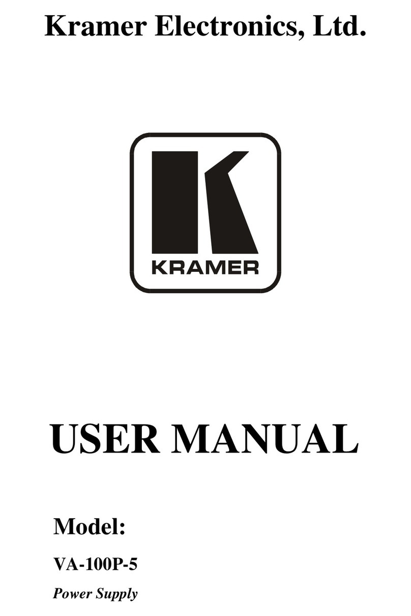 Kramer VA-100P-5 User manual
