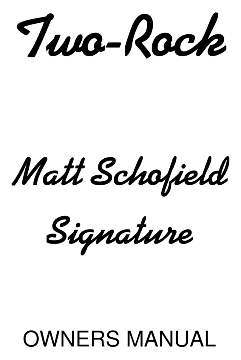 Two-Rock Two-Rock Matt Schofield Signature owner's manual