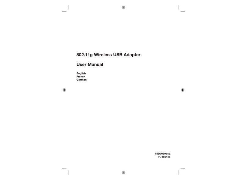 Belkin F5D7050ceE User manual