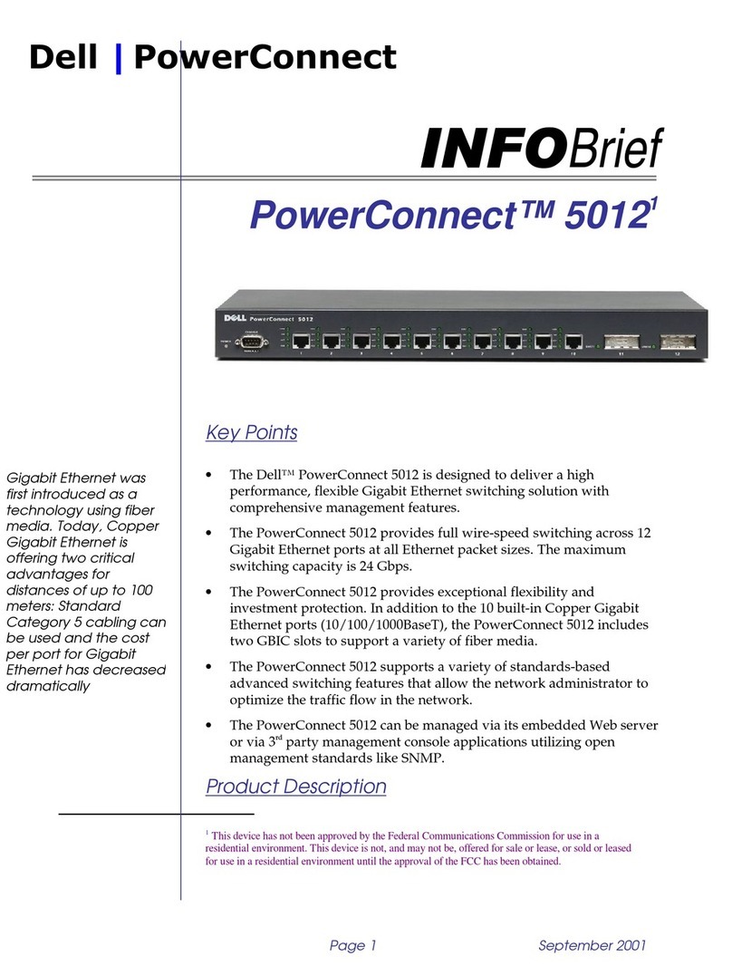 Dell PowerConnect 5012 Information guide