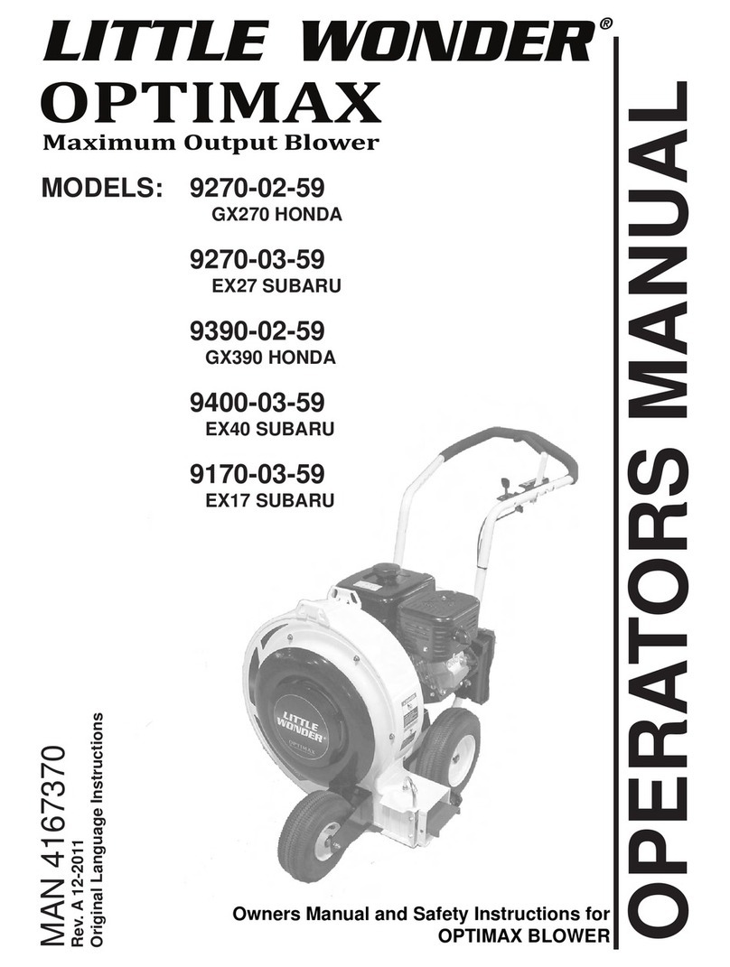 Little Wonder Optimax 9270-02-59 Original instruction manual Little Wonder Optimax 9270-02-59 Original instruction manual