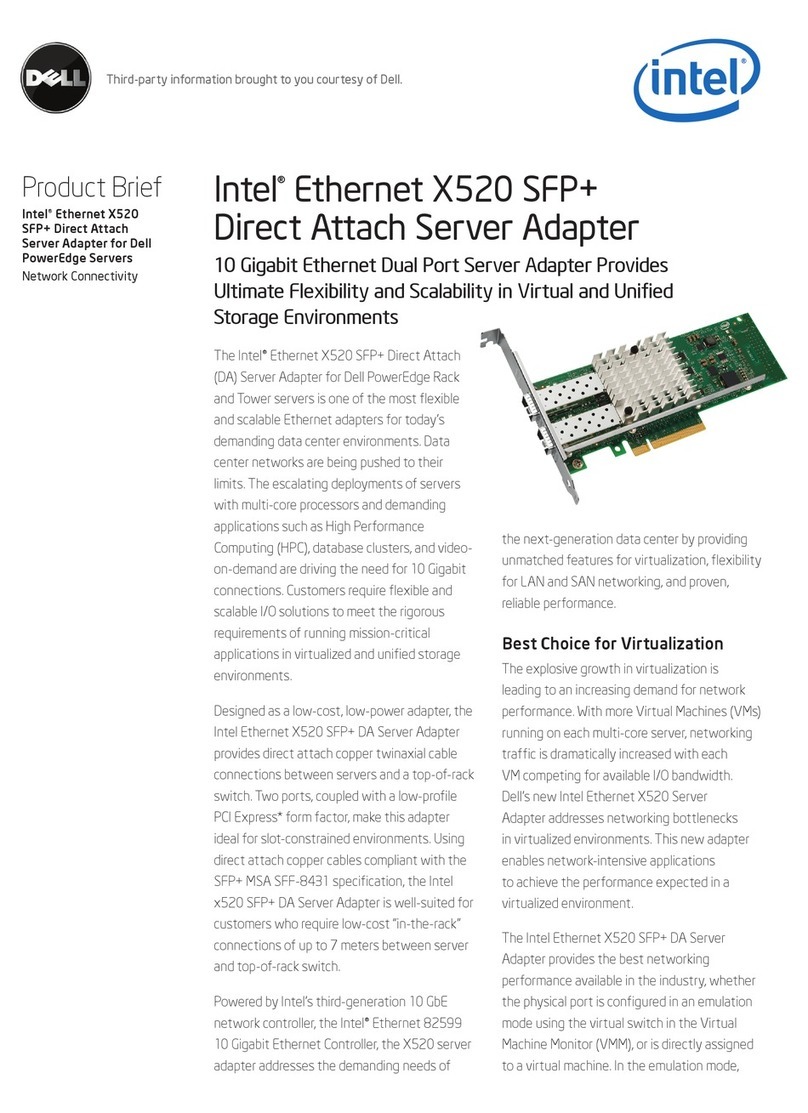 Intel X520 SFP+ Specifications