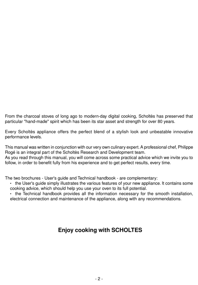 SCHOLTES Cooker manual&nbsp;