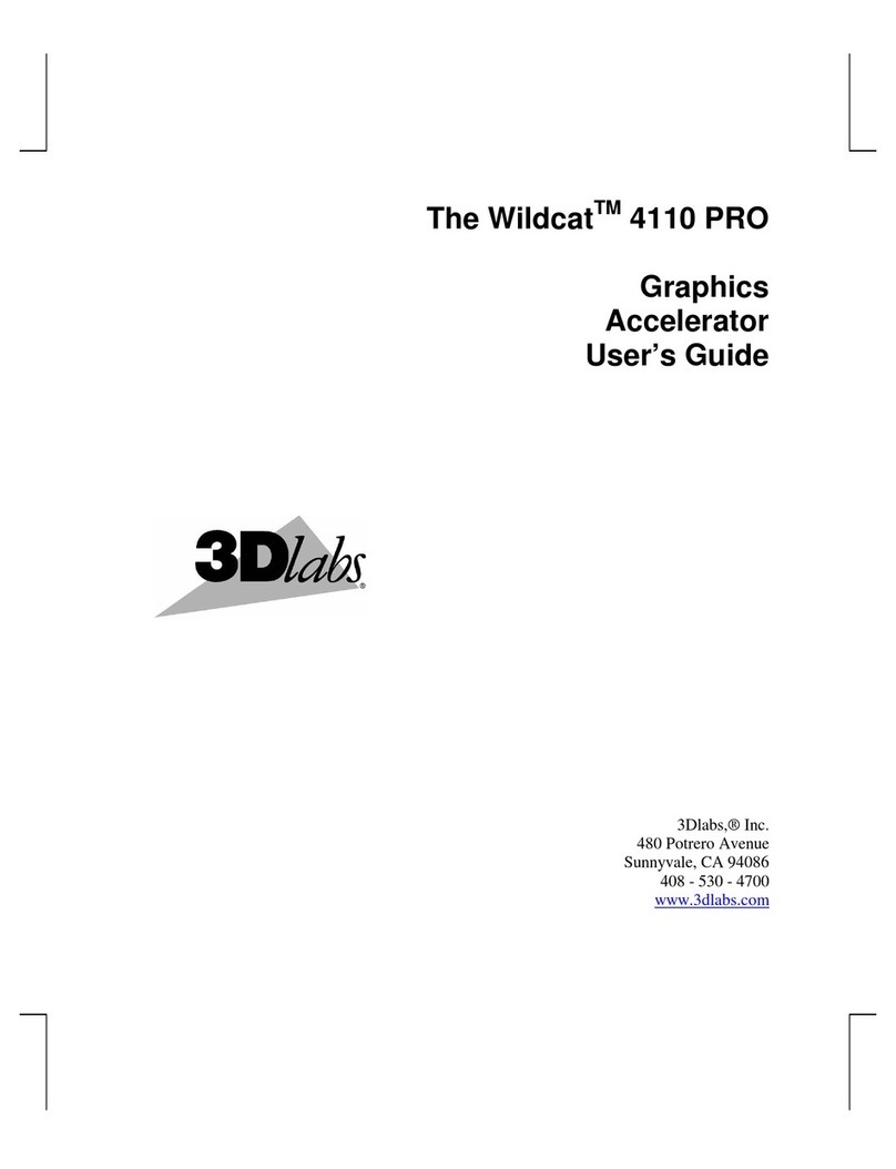3Dlabs The Wildcat 4110 PRO user guide
