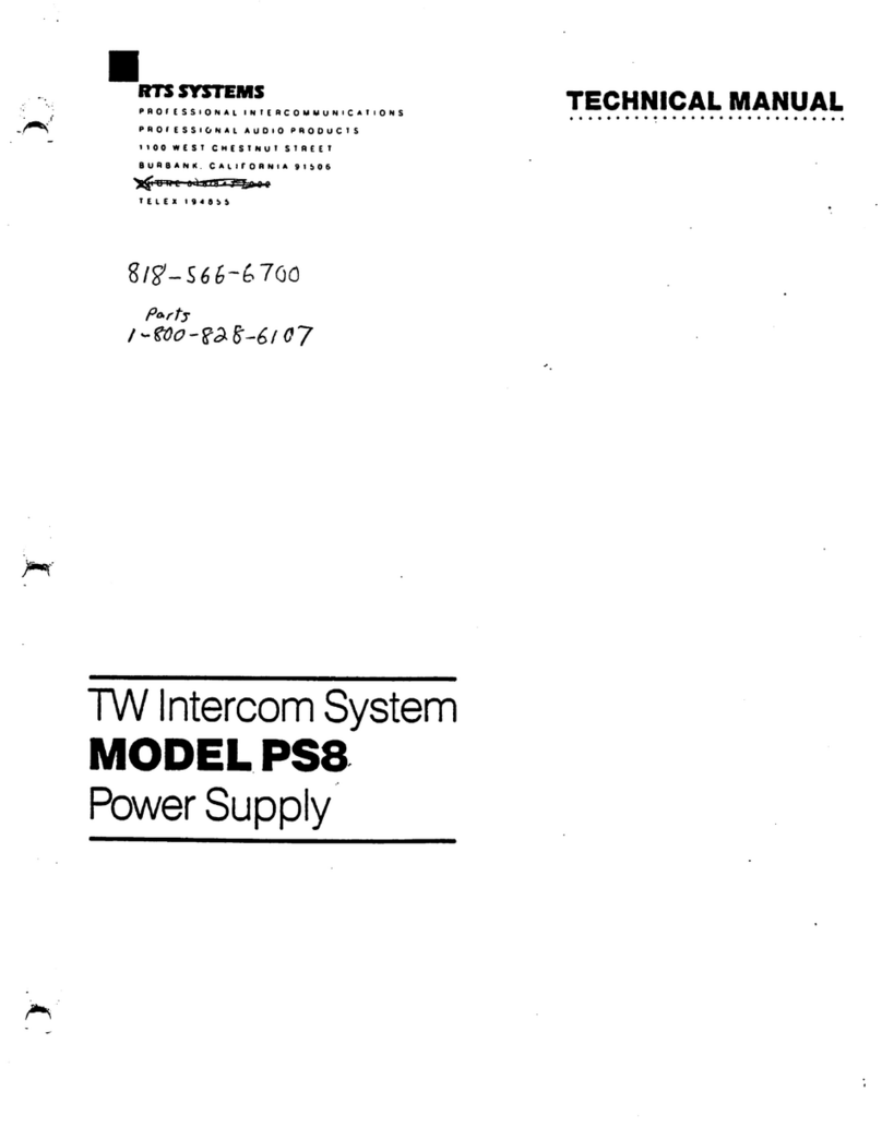 RTS PS8 Technical manual