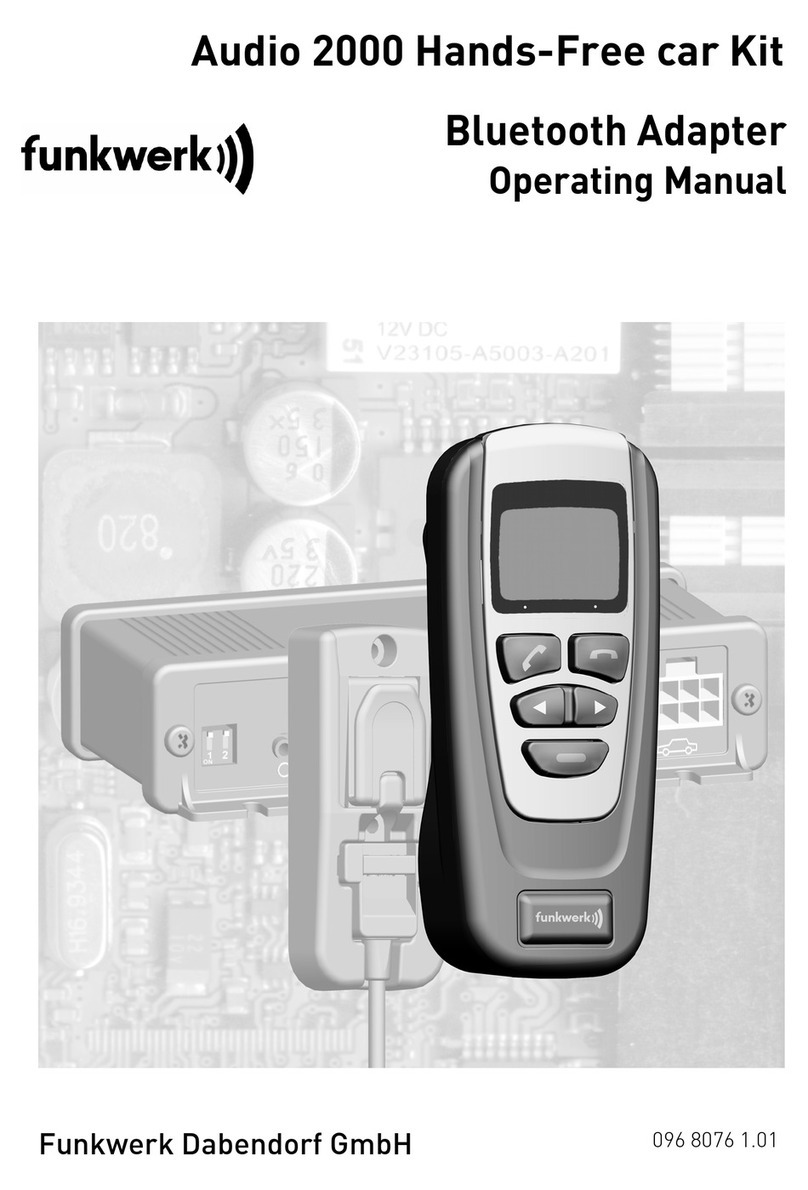 Funkwerk Audio 2000 operating manual
