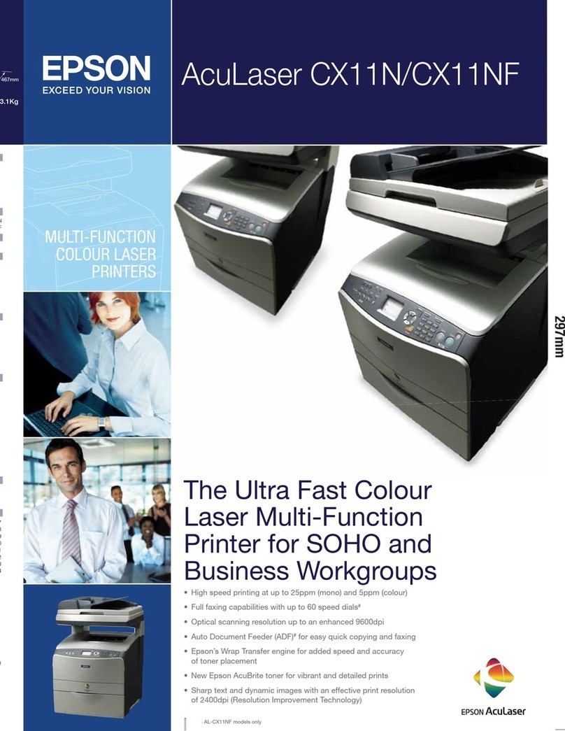 Epson AcuLaser CX11N User manual