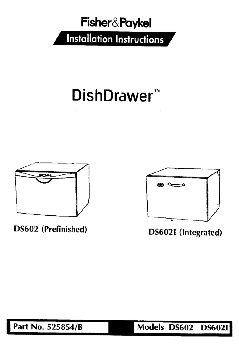 Fisher & Paykel DishDrawer DS602I User manual Fisher & Paykel DishDrawer DS602I User manual