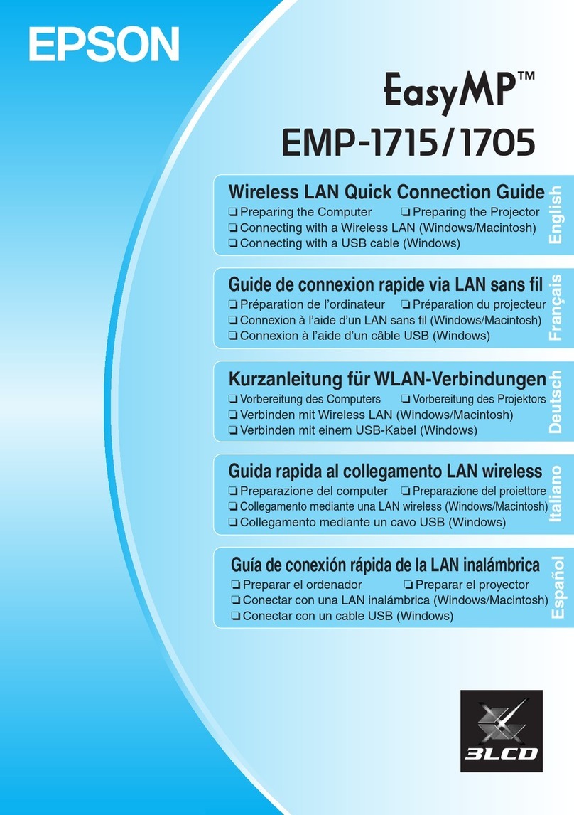 Epson EasyMP EMP-1715 Instruction Manual