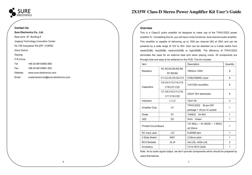 Sure Electronics 2X15W user guide
