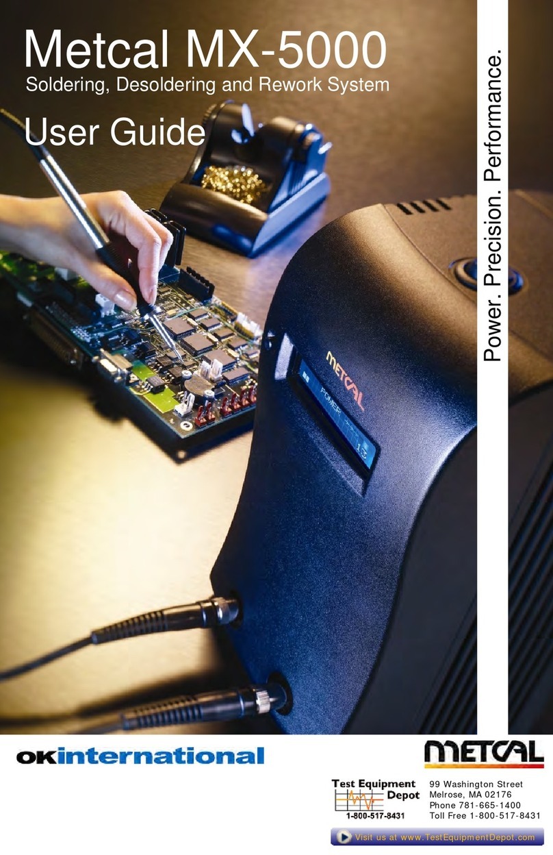 OK International Metcal MX-5000 user guide
