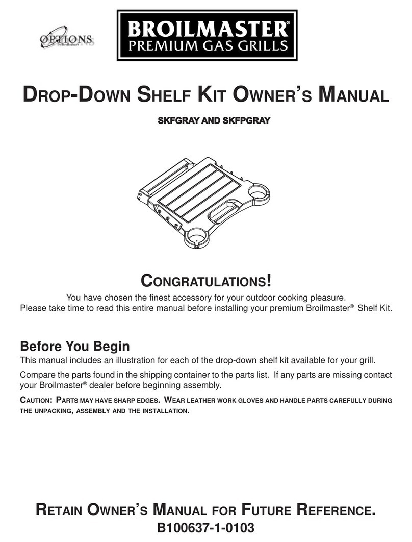 Broil King SKFGRAY owner's manual