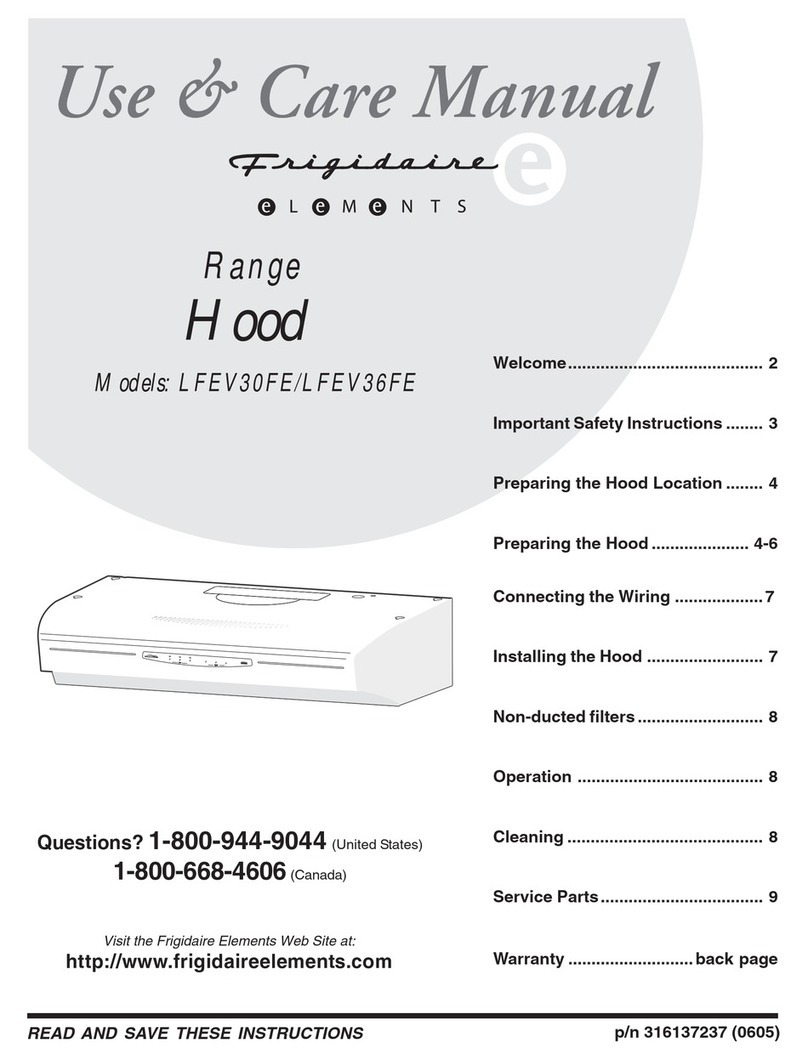 Frigidaire LFEV30FE User manual