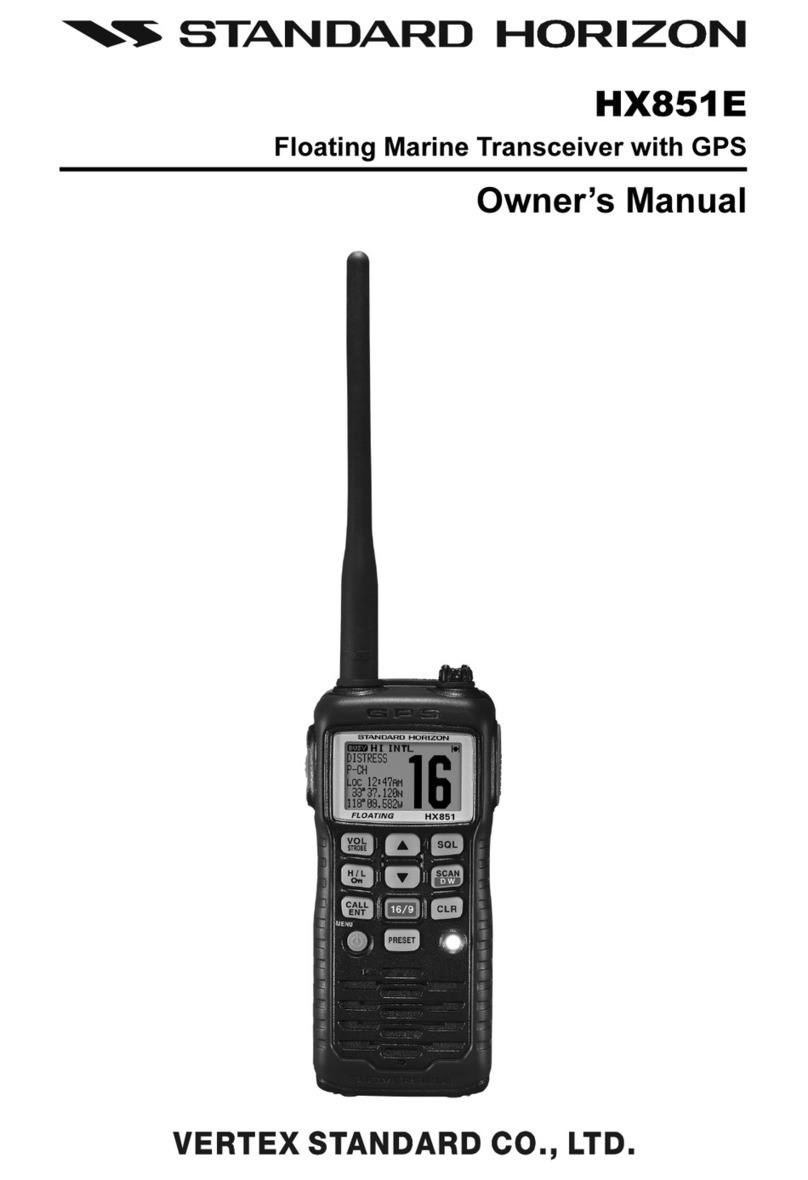 Standard Horizon HX851E owner's manual