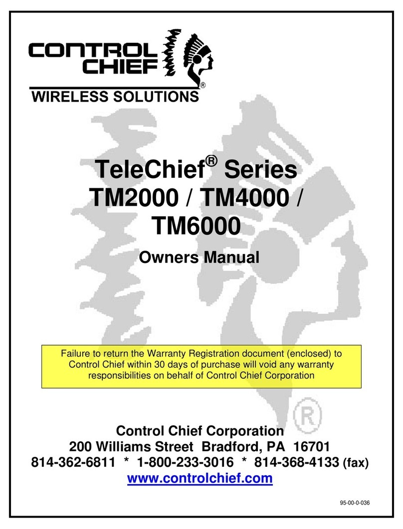 Control Chief TeleChief TM2000 owner's manual