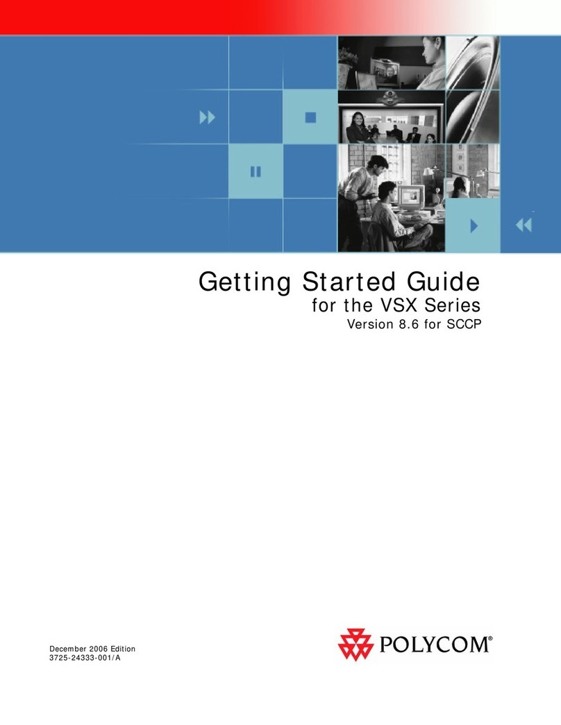 Polycom VSX Series User manual