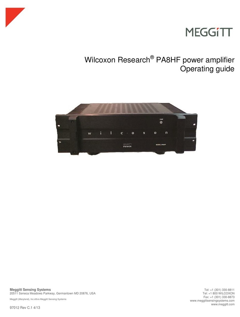 Wilcoxon Research PA8HF operating guide