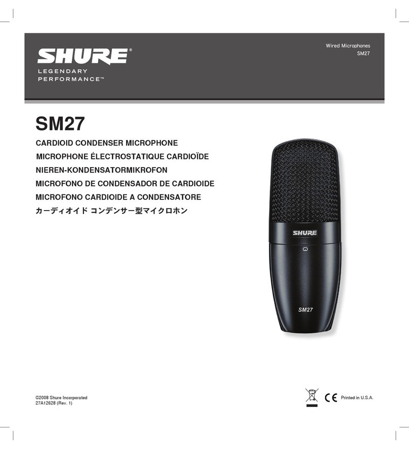 Shure SM27 user guide