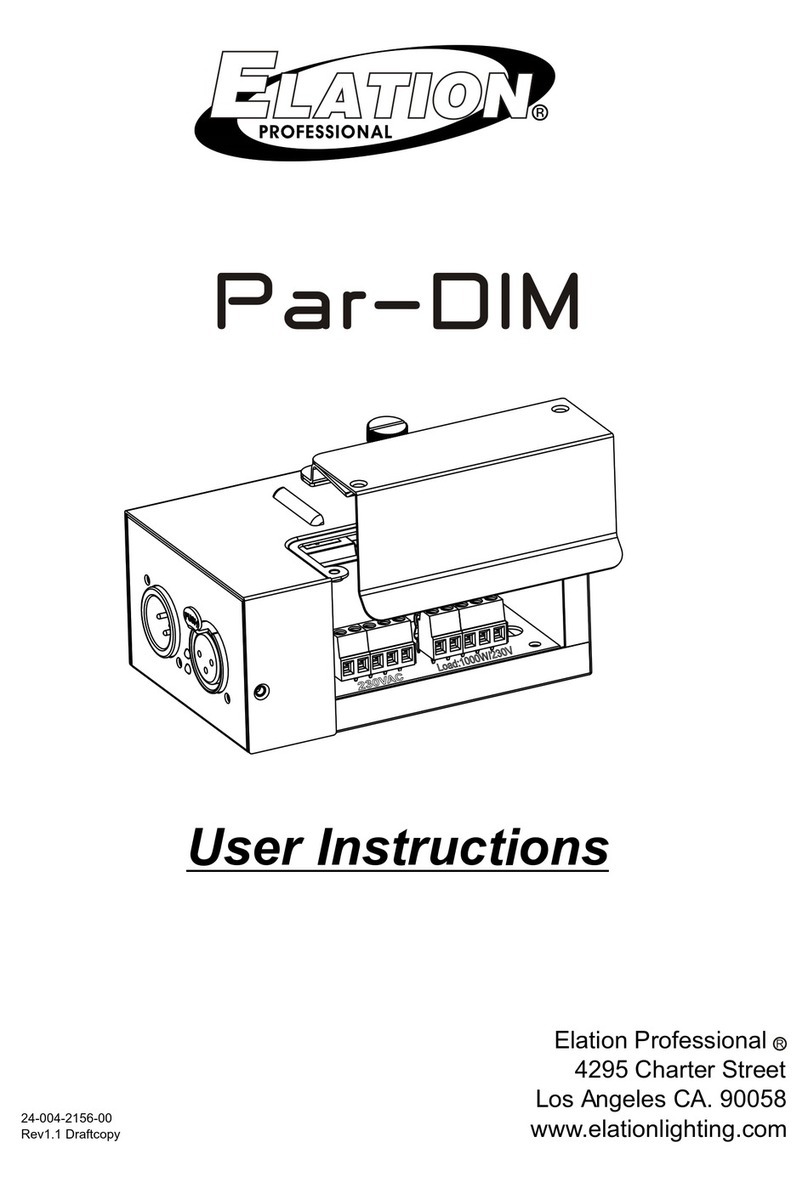 Elation Par-DIM User instructions