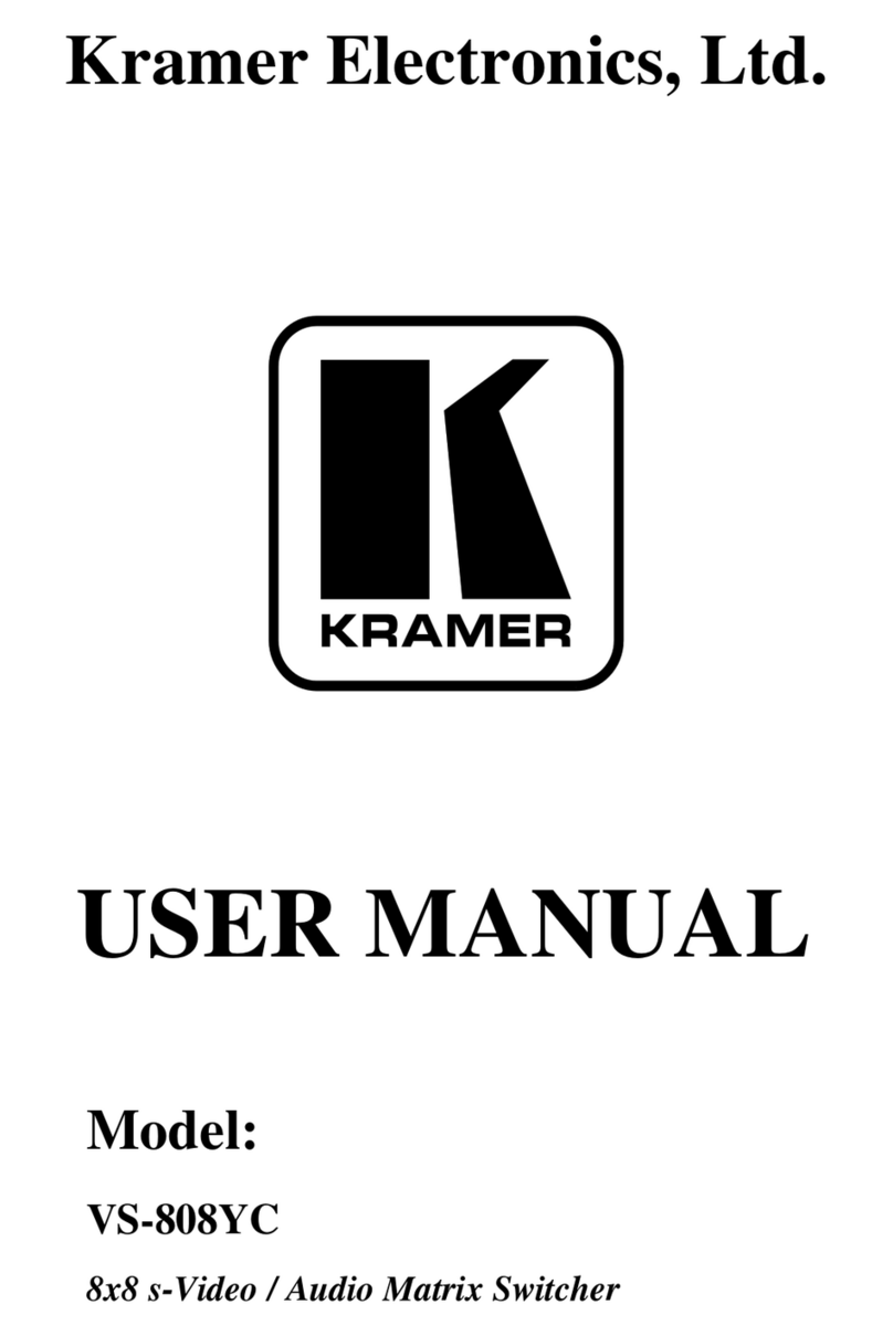 Kramer VS-808YC User manual